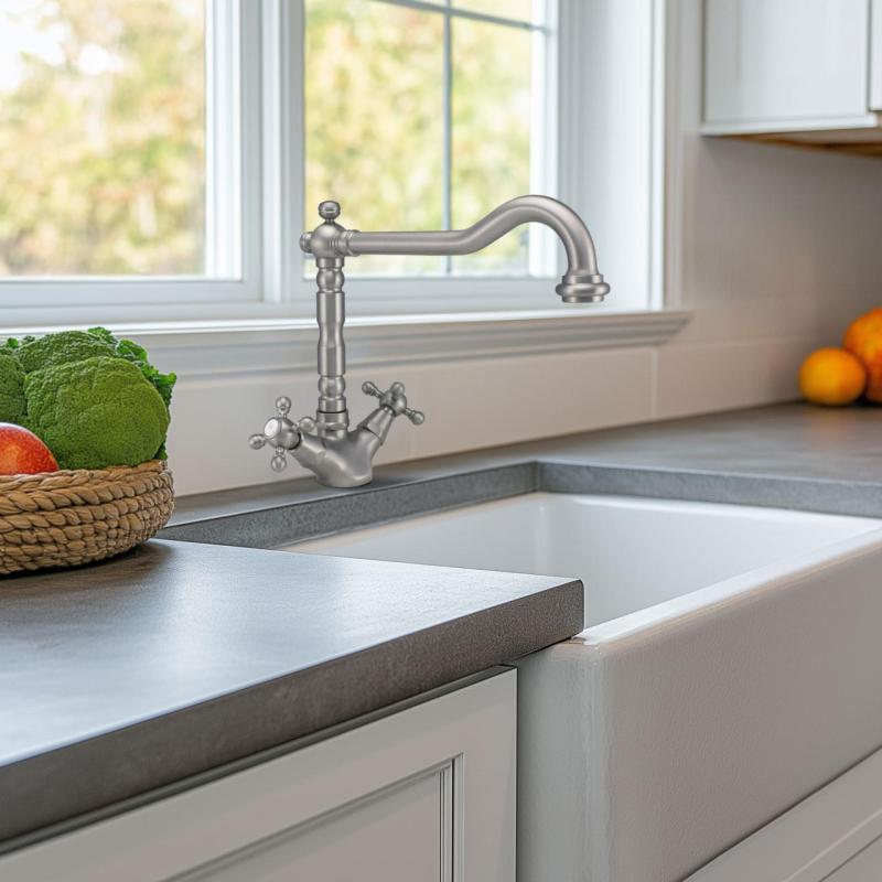 PB Nostalgische keukenkraan V1910 RVS