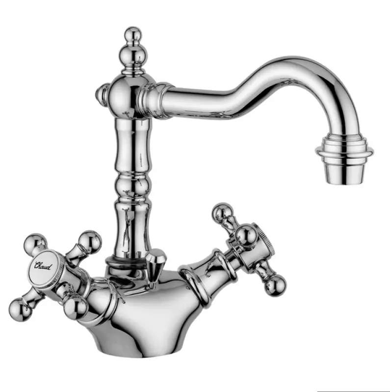 Wastafelkraan nostalgisch RVS V2010RVS