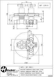 Huber Suite Inbouw thermostaat met stopkraan 23901HNS
