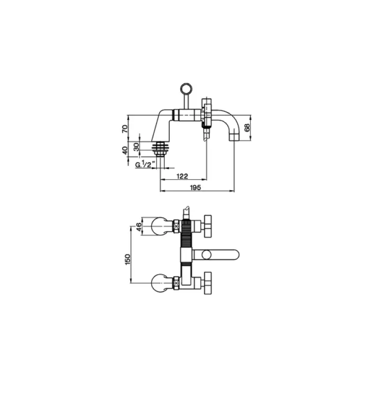 Cisal Barcelona Opbouw badmengkraan RVS BA0000902A