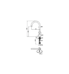 Cisal Step keukenkraan RVS ST0005302A