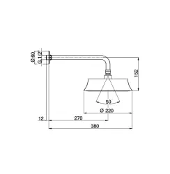 Cisal Cherie hoofddouche Chroom DS01327021