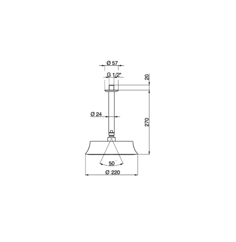 Cisal Cherie hoofddouche Goud DS01328024