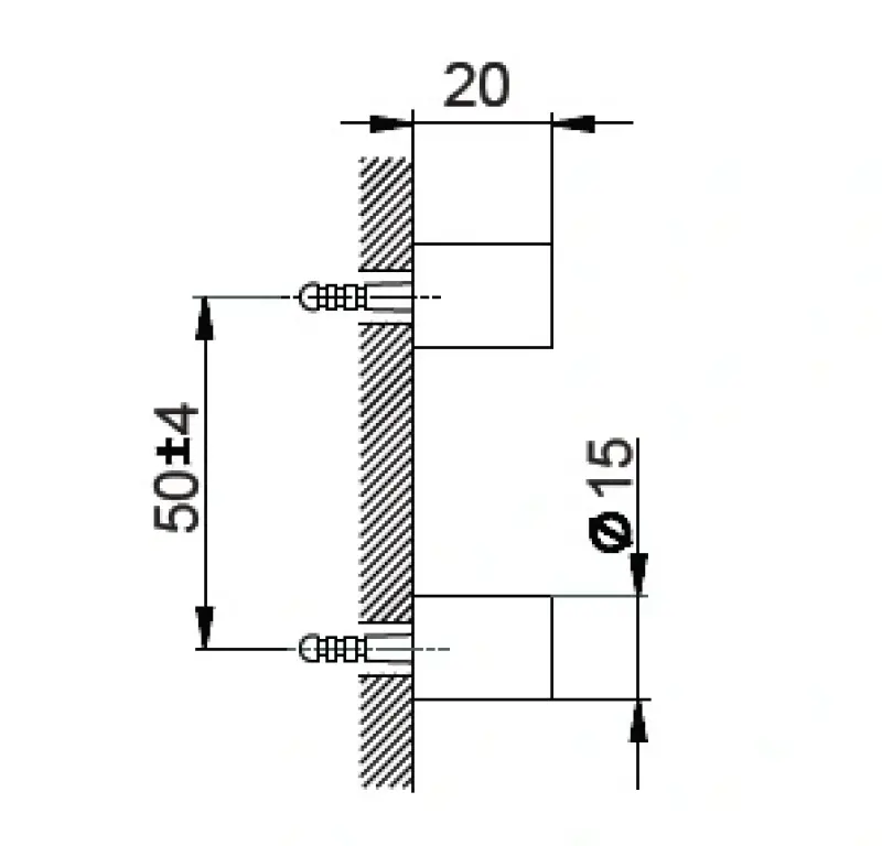 Huber System Closetrolhouder chroom geborsteld SI.090660.21