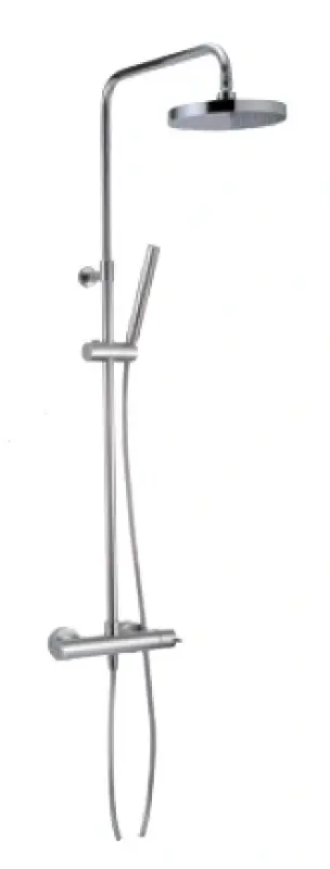 Huber Tratto Bad/Doucheset met thermostaat chroom TVC8301021