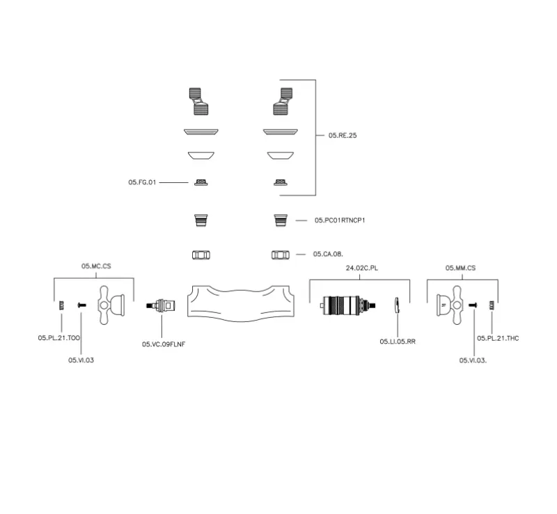 Huber Croisette Douchethermostaat Goud CST010102G