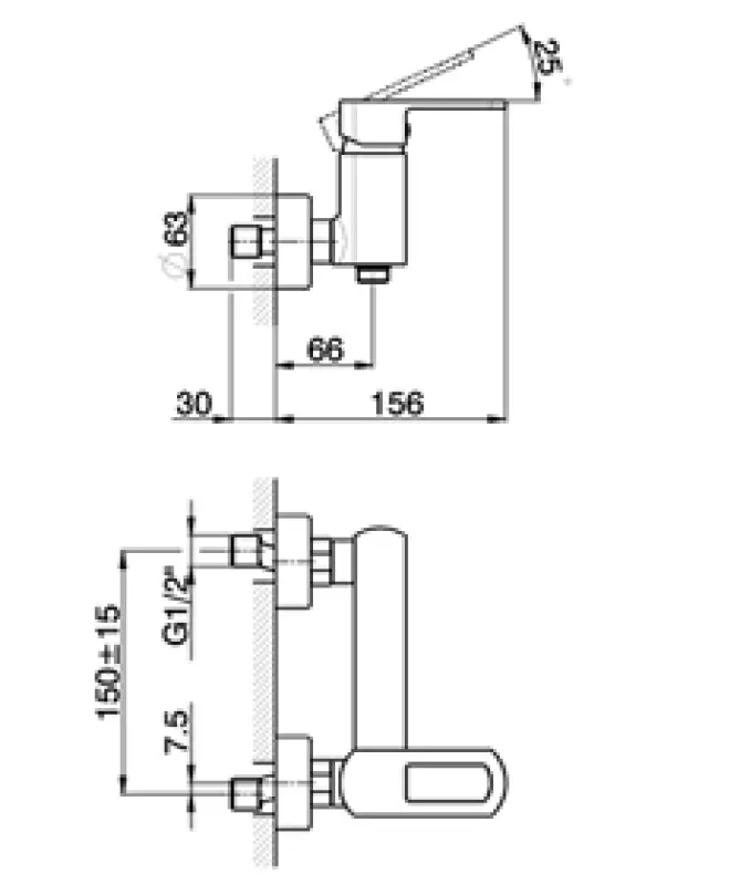 Huber Dado Douchemengkraan Chroom DD.000440.21