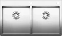 Blanco spoelbak Claron 400/400-IF-A trekknop vlakinbouw RVS 521654