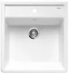 Blanco spoelbak Panor 60 opbouw 2-gaten kristalwit 514501