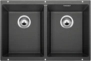 Blanco spoelbak Subline 350/350-U manueel onderbouw antraciet 523574