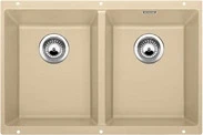 Blanco spoelbak Subline 350/350-U manueel onderbouw champagne 523579