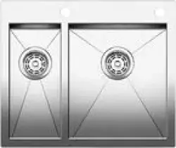Blanco spoelbak Zerox 340/180-IF/A vlakinbouw RVS 521642