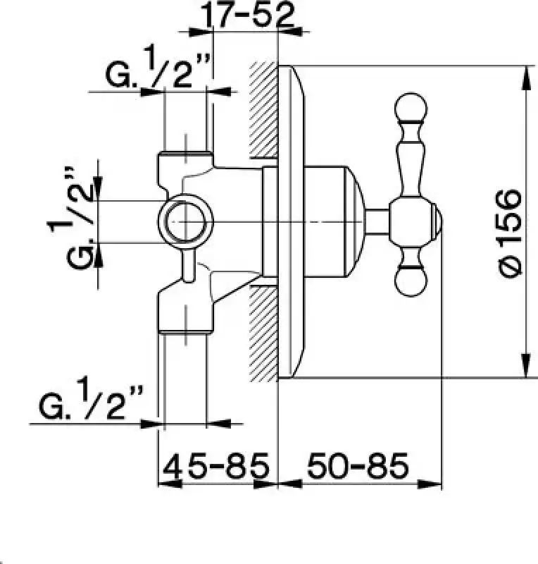 Cisal Arcana Royal 3-weg omsteller AA0027027 Brons