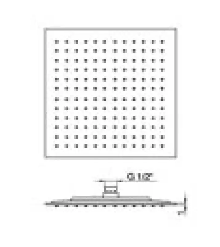 Huber Zen X One Regendouche Goud 28x28 cm ZS12301024