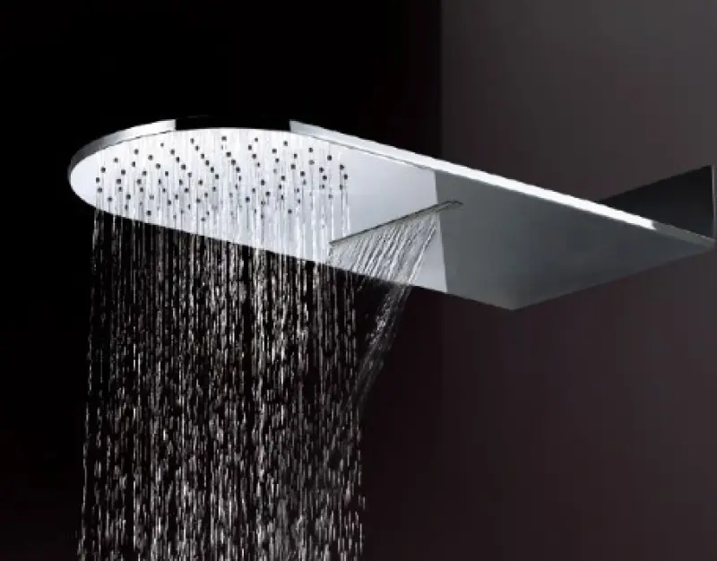 Blusani Shower regendouche met waterval 500x250mm chroom BS101601