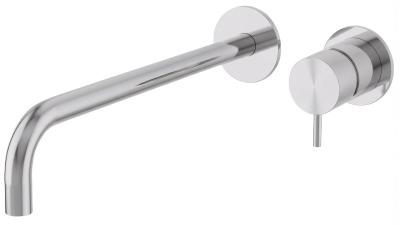 Waterevolution Flow inbouw wastafelkraan chroom met uitloop 25cm T116B01-25