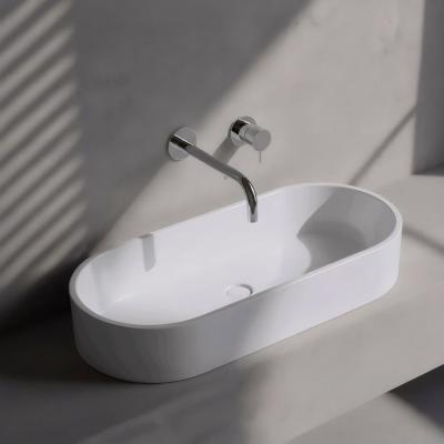 Waterevolution Flow inbouw wastafelkraan chroom met uitloop 25cm T116B01-25