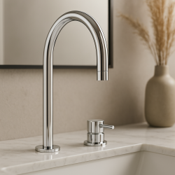 Waterevolution Flow 2-gats wastafelkraan chroom T112U01