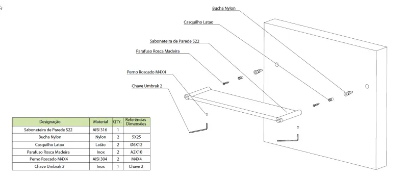 Waterevolution S22 planchet 60 cm RVS A424IE