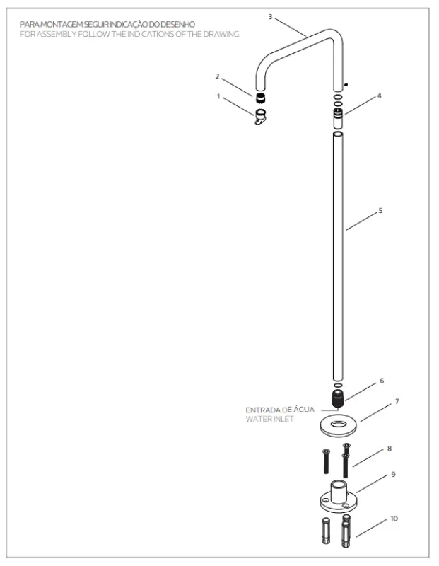Waterevolution Flow vrijstaande baduitloop staand mat zwart T1672H24PR