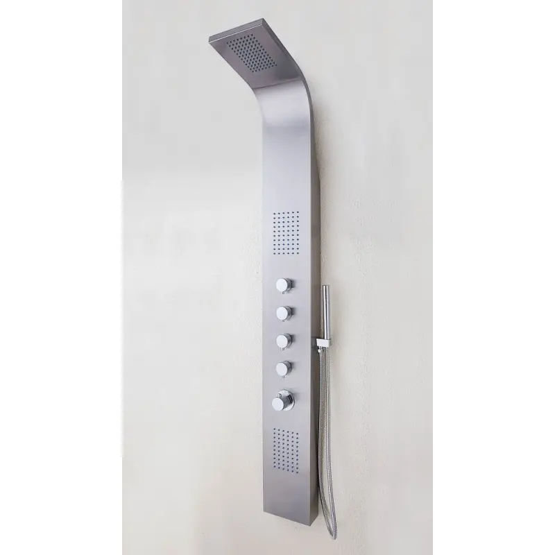 Blusani douchepaneel 165x20cm RVS met thermostaat BS83600