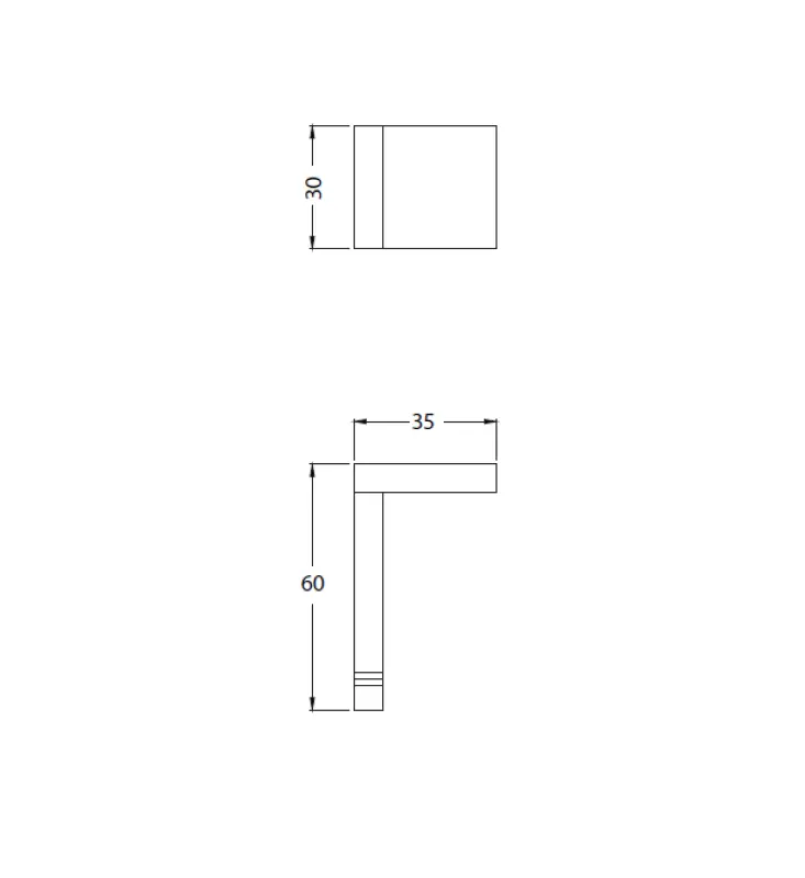 Waterevolution Deep handdoekhaak chroom A25001