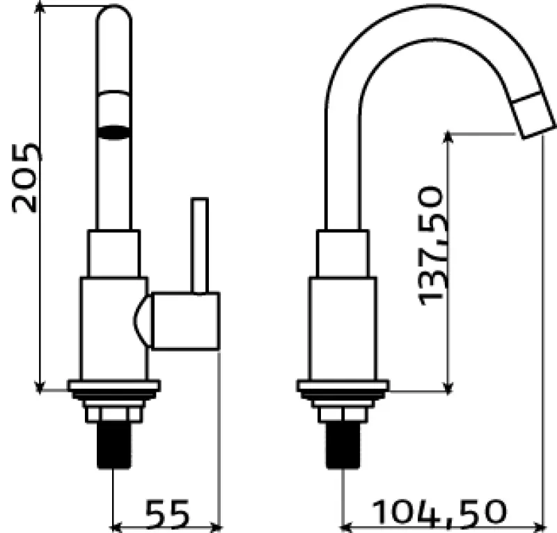Clou Freddo fonteinkraan (freddo 1) met draaibare uitloop chroom