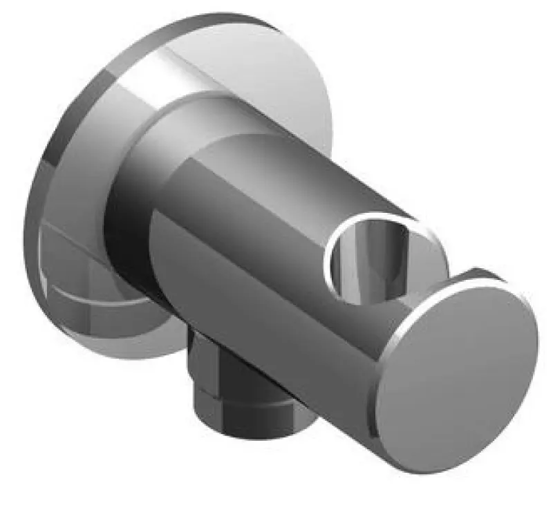 Zazzeri POP muur aansluitbocht met water toevoer en ophanghaak mat zwart 21000502A003131