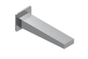 Zazzeri 100 - Wall mtd washbasin spout  36000403A00CRCR