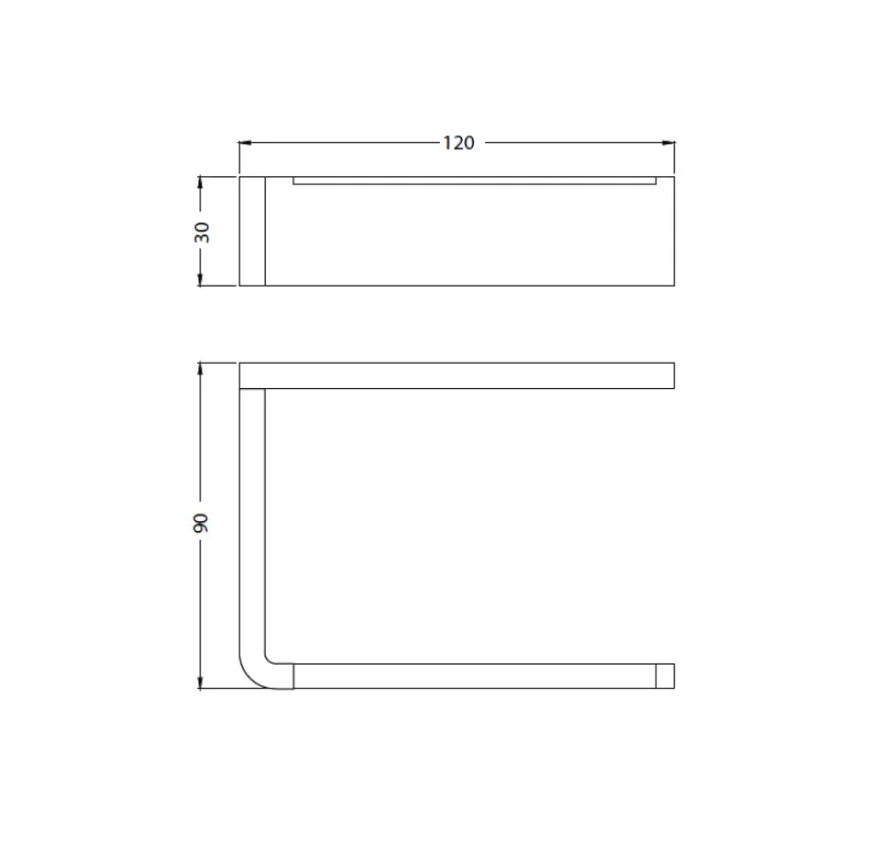 Waterevolution Deep WC-rol houder mat wit A230BR