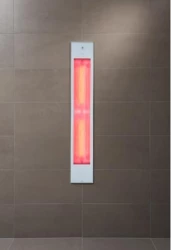 Sunshower Pure White XL inbouw full body 2x1000W infrarood lamp 19.9x10x123.8cm 80074