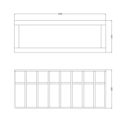 Waterevolution Deep handdoekrek 60cm RVS A218IE