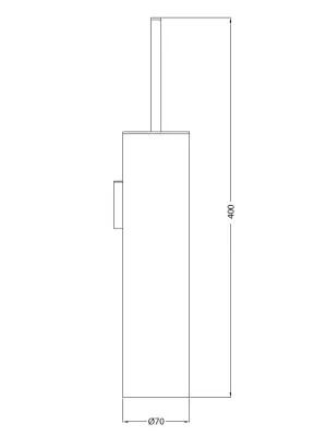 Waterevolution Deep toiletborstelset vrijstaand mat wit A240BR