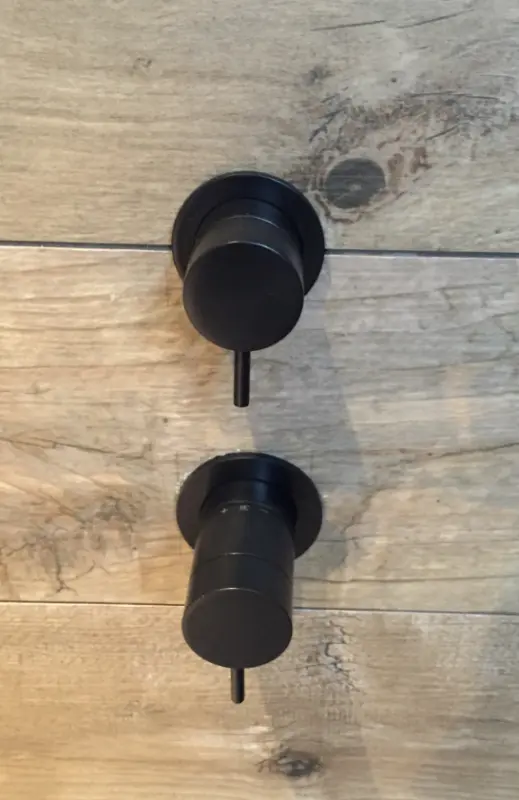 Waterevolution Flow inbouw doucheset mat zwart met thermostaat regendouche en handdouche 1208846402