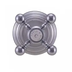 PB klassieke kraan inbouw stopkraan met sterknop Chroom 1208855562