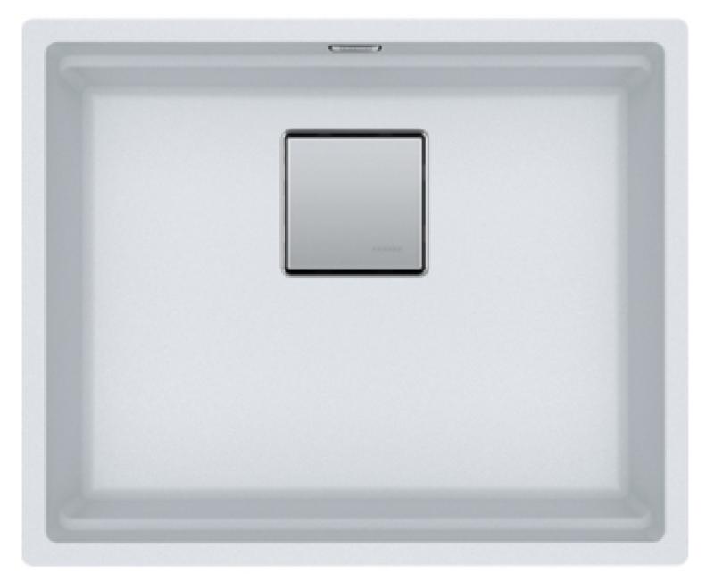 Franke Kubus KNG 110.52 spoelbak 52x42 wit graniet onderbouw 125.0512.506