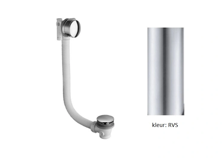 Waterevolution badoverloop met badvulcombinatie RVS B1ENCHIE - Productafbeelding