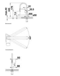 Blanco Keukenkraan Solenta-S chroom 522404