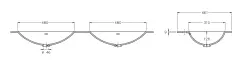 Solid-S Oregon solid surface wastafel 120x46x0.9cm mat wit - 2 wasbakken 1208913682