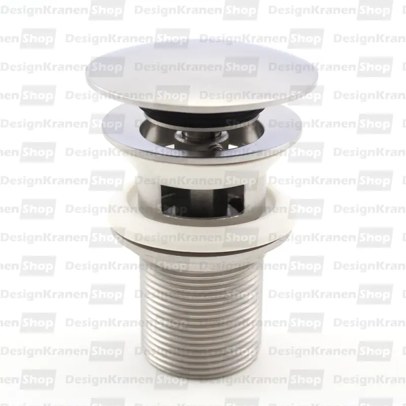 Rubio Inox wastafelplug 1 1/4" afsluitbaar volledig RVS kleur PVD Geborsteld Goud 1208920729