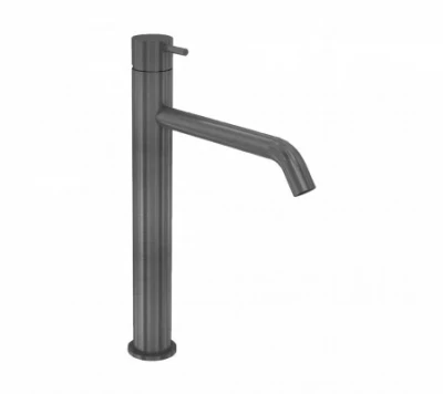 Waterevolution Flow wastafelkraan voor waskommen PVD gun metal T115GME