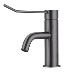 Waterevolution Flow wastafelkraan incl. click plug PVD gun metal T111GME