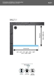 Aquadesign Minimal Inloopdouche profielloos 60x200 cm helder glas - geborsteld rvs beslag