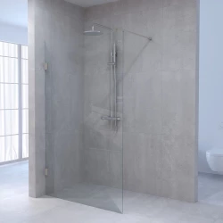 Aquadesign Minimal Inloopdouche profielloos 60x200 cm helder glas - geborsteld rvs beslag