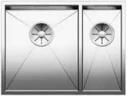 Blanco dubbele spoelbak Zerox 340/180-IF Bak links - 521611