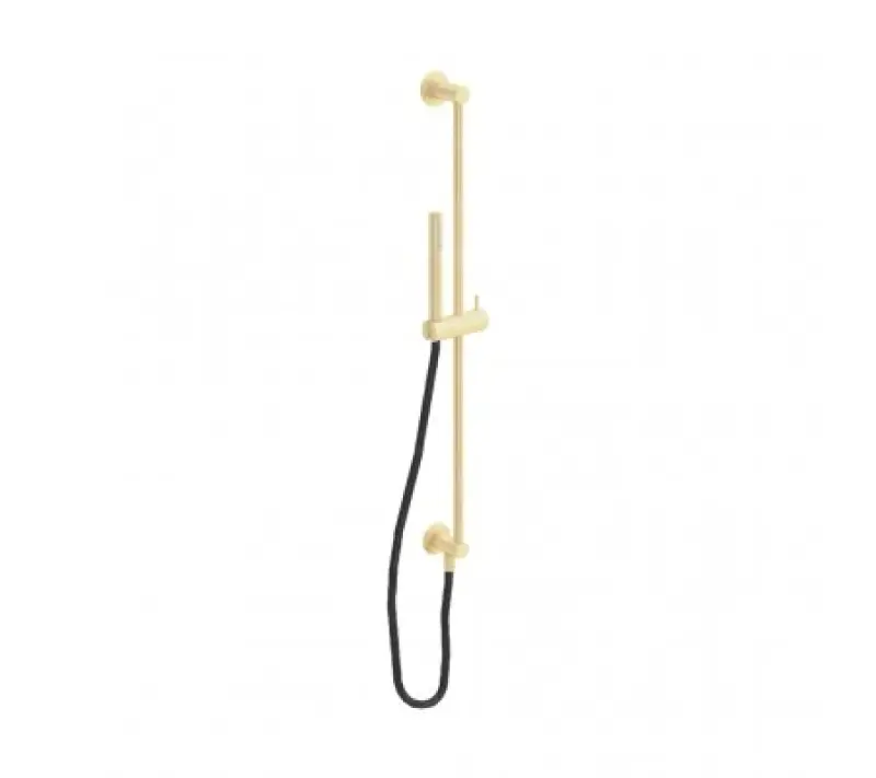 Waterevolution Flow glijstangset met handdouche 800mm Light Gold T1661WGE