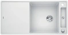 Blanco Axia III XL 6 S-F - spoelbak met spoeltafel in wit - snijplank in essenhout - 523523