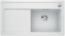 Blanco Zenar 5 S - enkele spoelbak en spoeltafel met draaiknopbediening in wit - BR - 523938