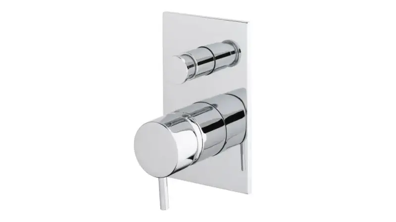 Waterevolution Flow inbouw douchemengkraan met 2 uitgangen zwartT132BBQPR- met TEC box