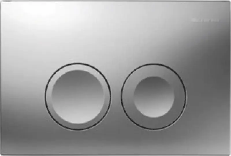 OUTLET Geberit Delta bedieningsplaat tweeknops mat-chroom 115125461